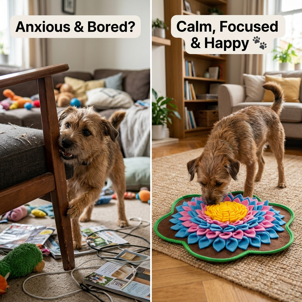 CalmSniff™ Snuffle Mat – Anxiety Relief & Slow Feeding for Dogs