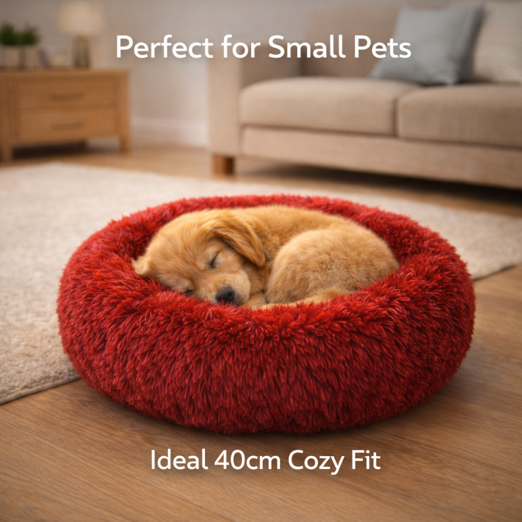 CalmNest™ Donut Bed – Anxiety Relief & Deep Comfort for Dogs & Cats
