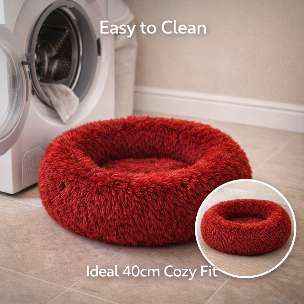 CalmNest™ Donut Bed – Anxiety Relief & Deep Comfort for Dogs & Cats