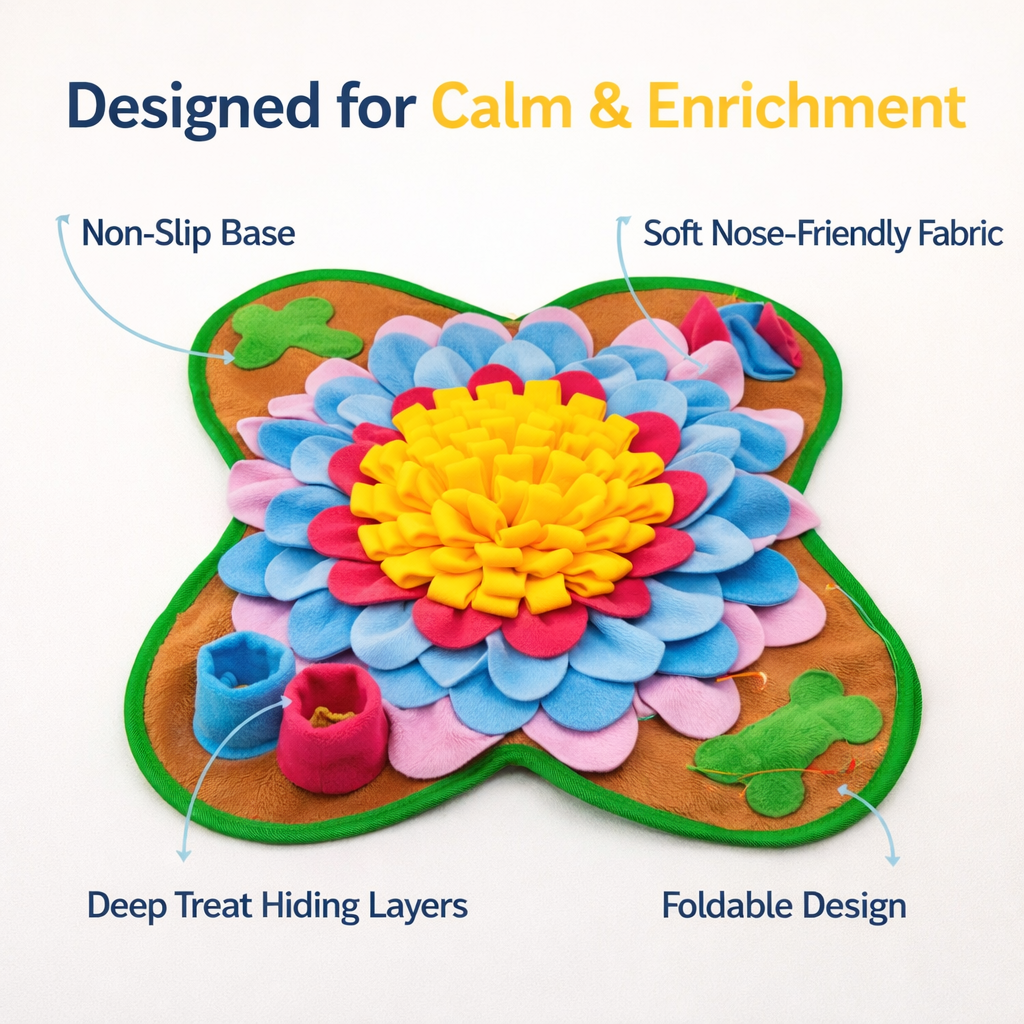 CalmSniff™ Snuffle Mat – Anxiety Relief & Slow Feeding for Dogs
